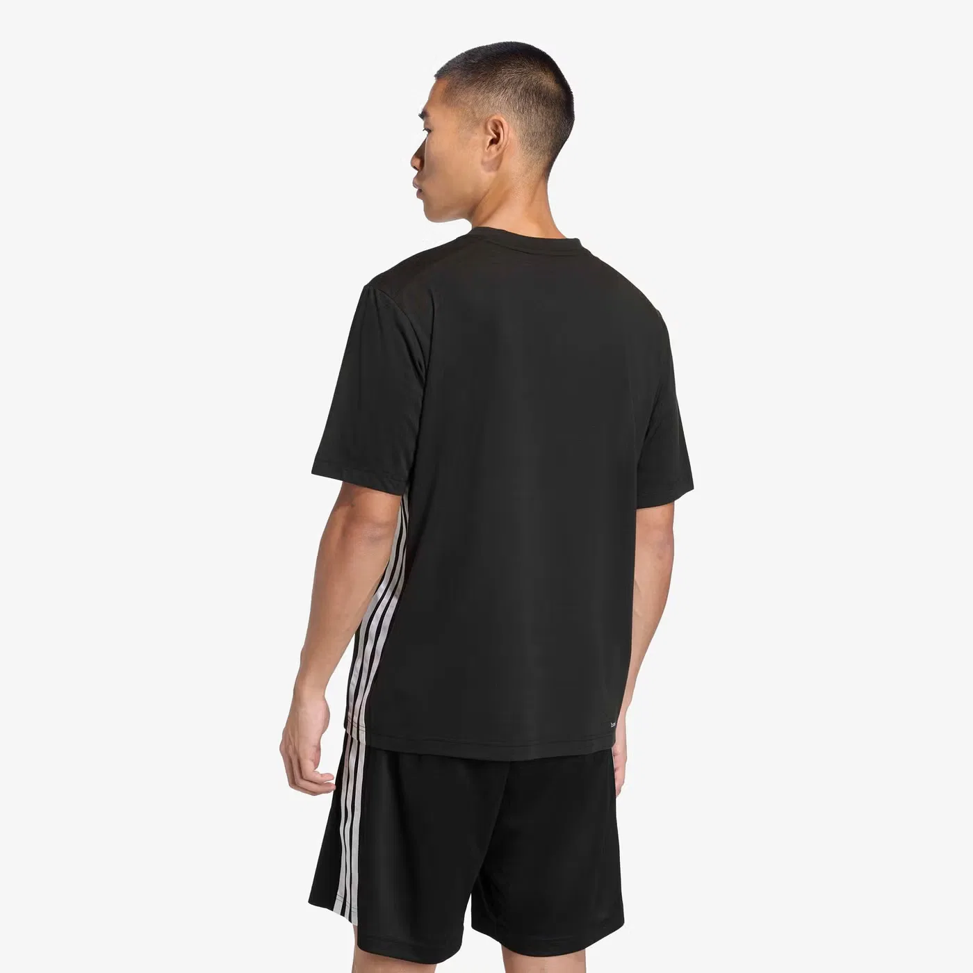 Футболка с принтом Workout Essentials Feelready 3 Stripes Adidas, черный — фото 3