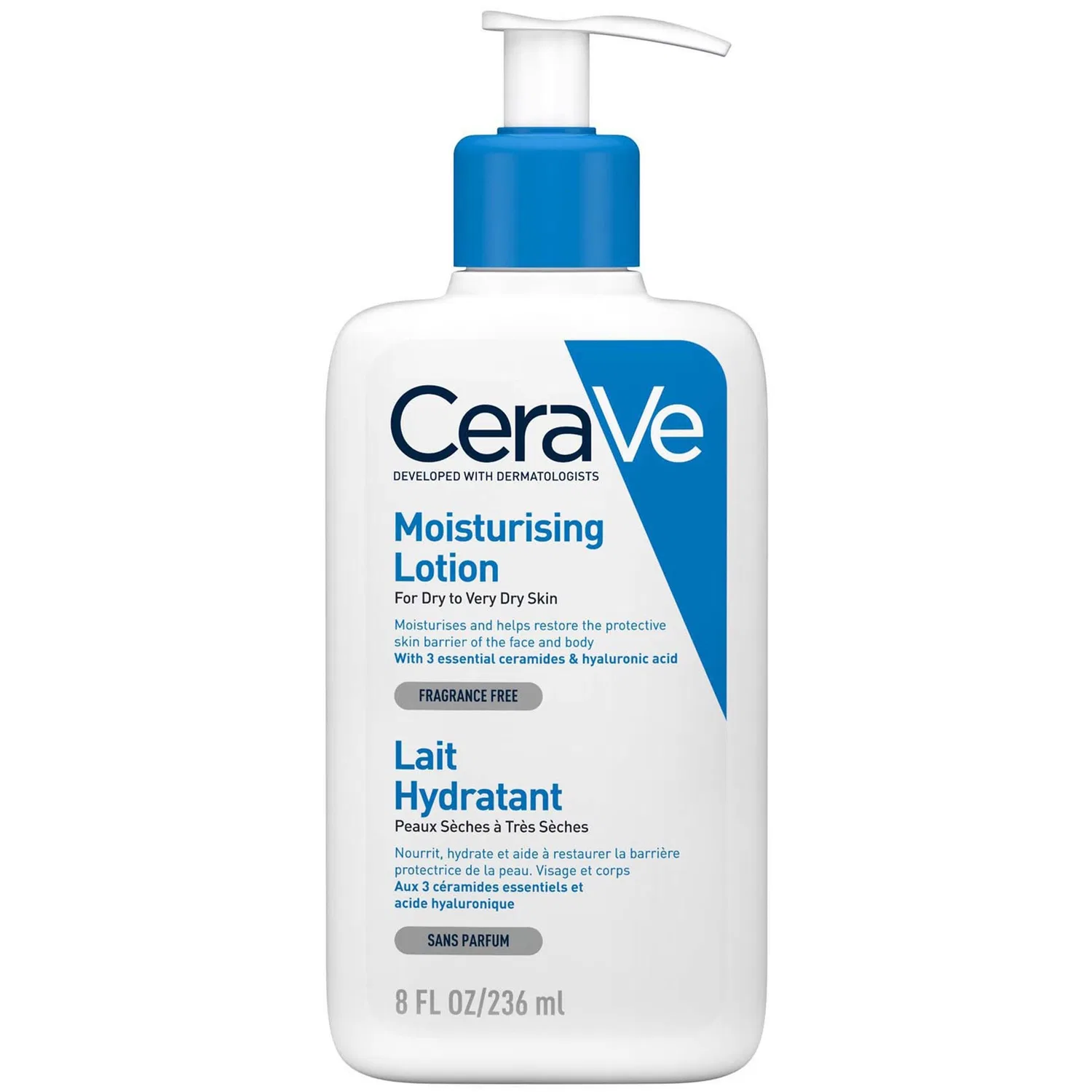 Увлажняющий лосьон для лица и тела с керамидами CeraVe, 236 мл