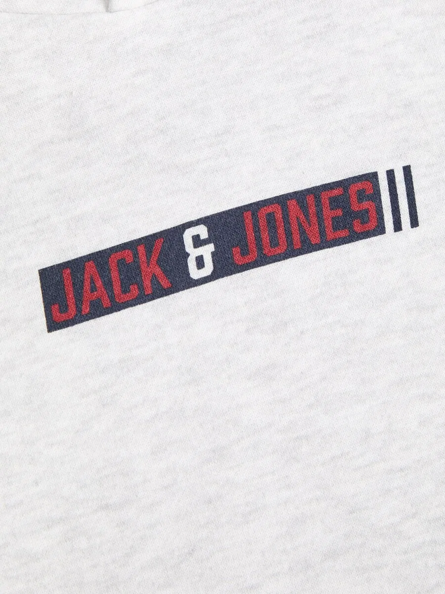 Детская толстовка Jack & Jones Junior 'JJMUNK' в бело-пятнистом цвете — фото 3