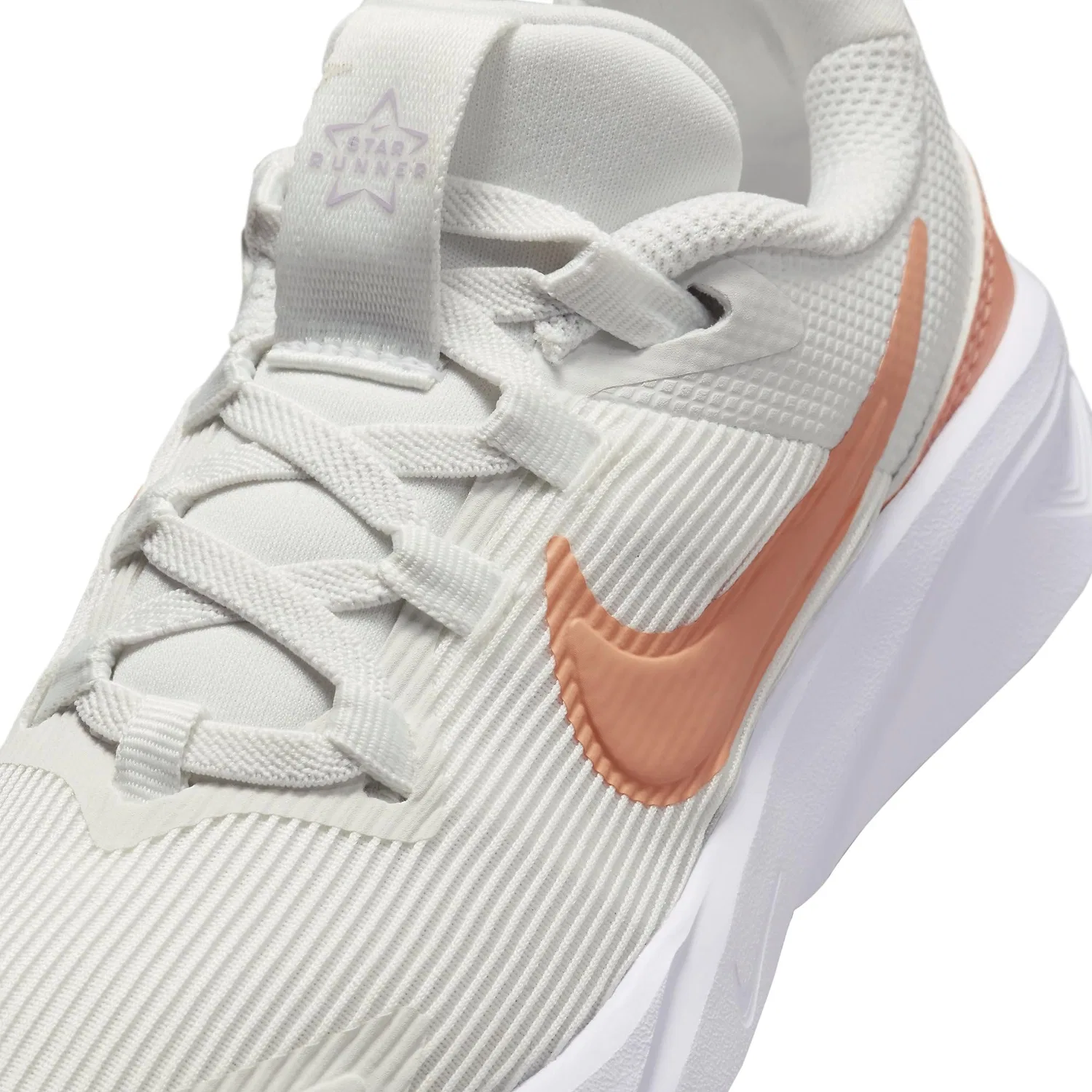 Детские кроссовки для мальчиков с закрытым носком NIKE Star Runner 4 NN (PS), Summit White Albicot Agate Whi — фото 2