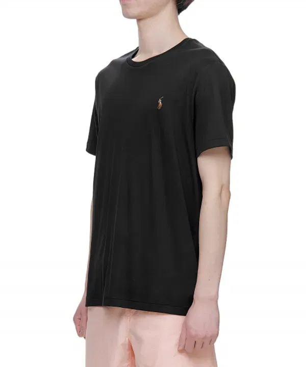 Футболка хлопковая Slim, Polo Ralph Lauren, черный — фото 2