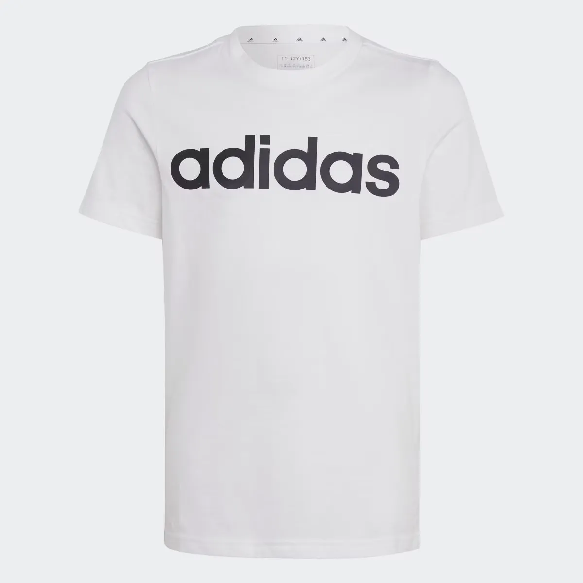 

Детская футболка Adidas с линейным логотипом и линейным логотипом, белый