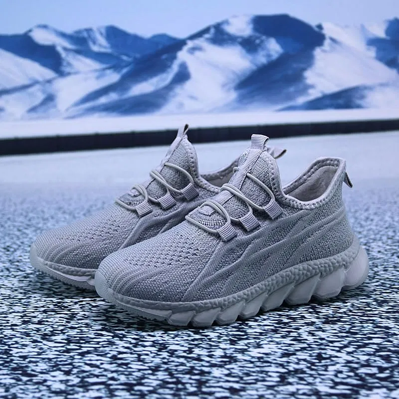 Детские кроссовки для мальчиков с принтом EGMPDA, Light Gray&blue — фото 2
