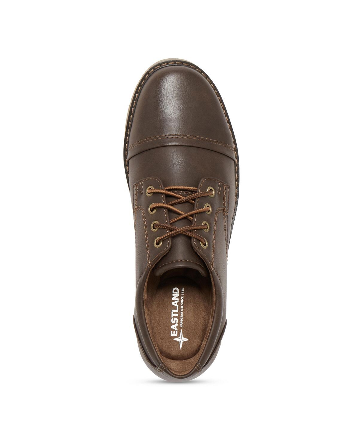 Мужские оксфорды ike cap toe Eastland Shoe, коричневый — фото 3