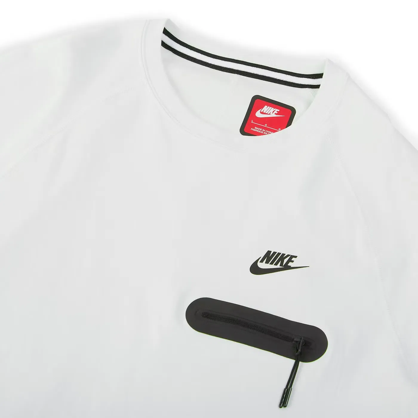 Свитшот легкий из технологии Tech Fleece Nike, белый — фото 2