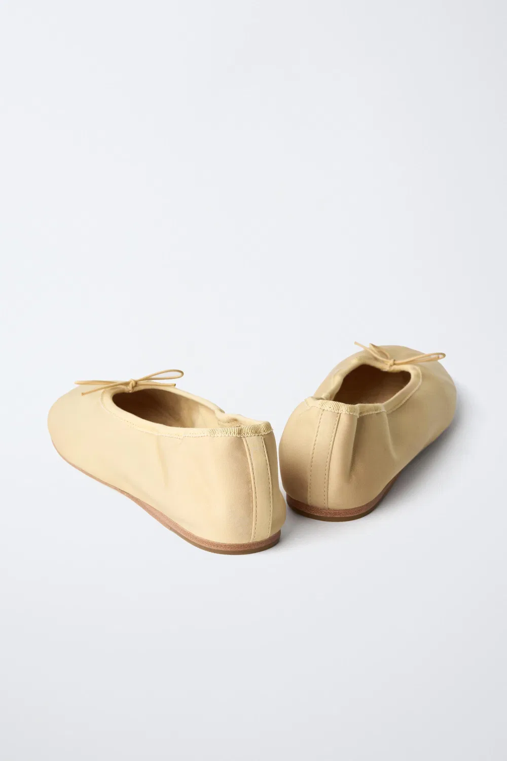 Балетки с бантом, лимитированная серия ZARA, Yellow — фото 4