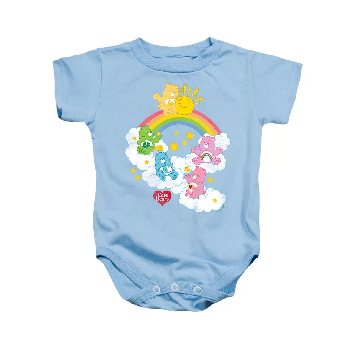Детский боди-комбинезон с коротким рукавом Care Bears, Light Blue