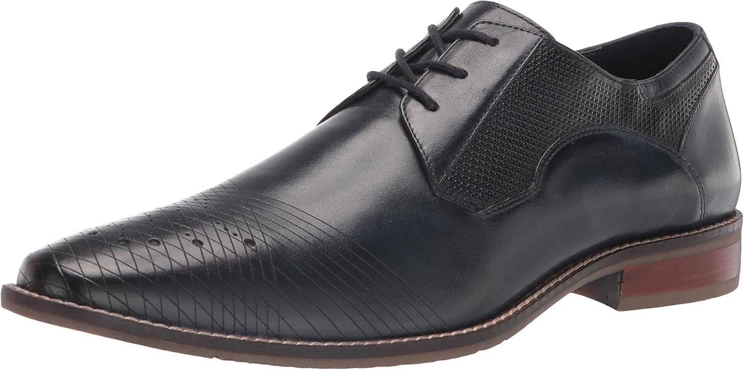 

Мужские оксфорды STACY ADAMS Jovian из тонированной кожи, темно-синий