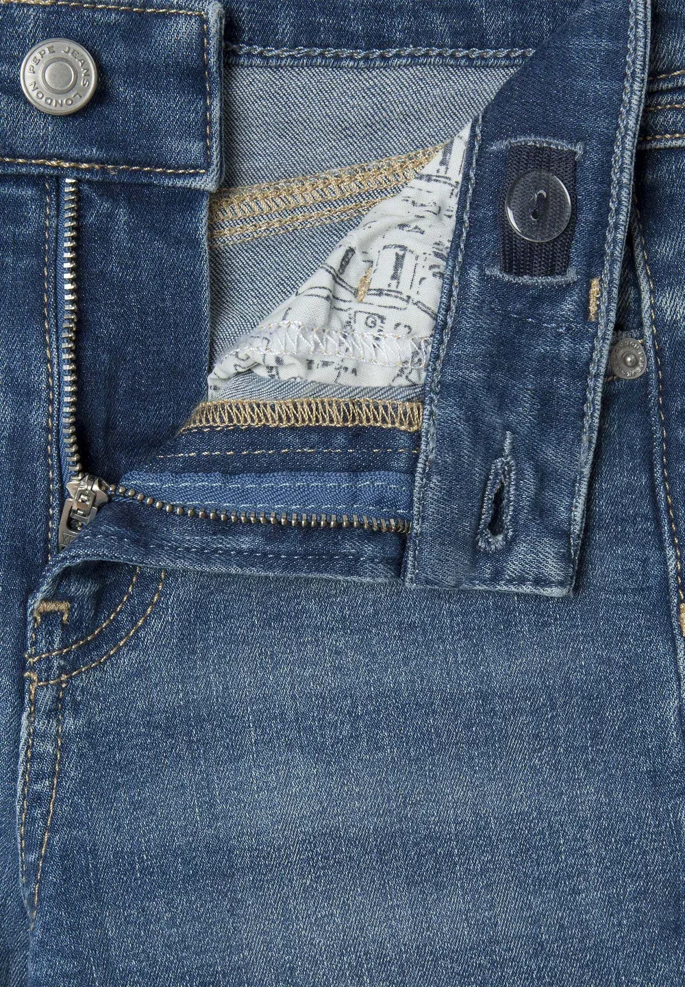 Узкие джинсы Pepe Jeans, Faded Oxford Blue — фото 3