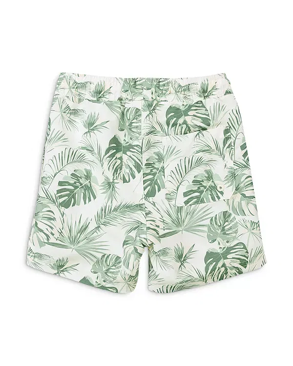 Детские плавки для мальчиков с принтом Monstera Leaves Miles The Label, Offwhite — фото 2