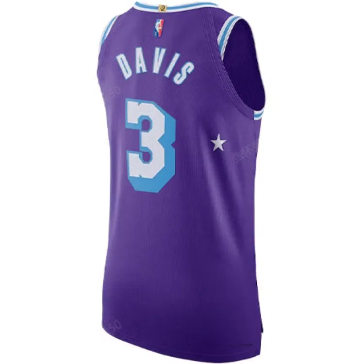 Джерси баскетбольное с принтом Anthony Davis Los Angeles Lakers Nike, фиолетовый — фото 2
