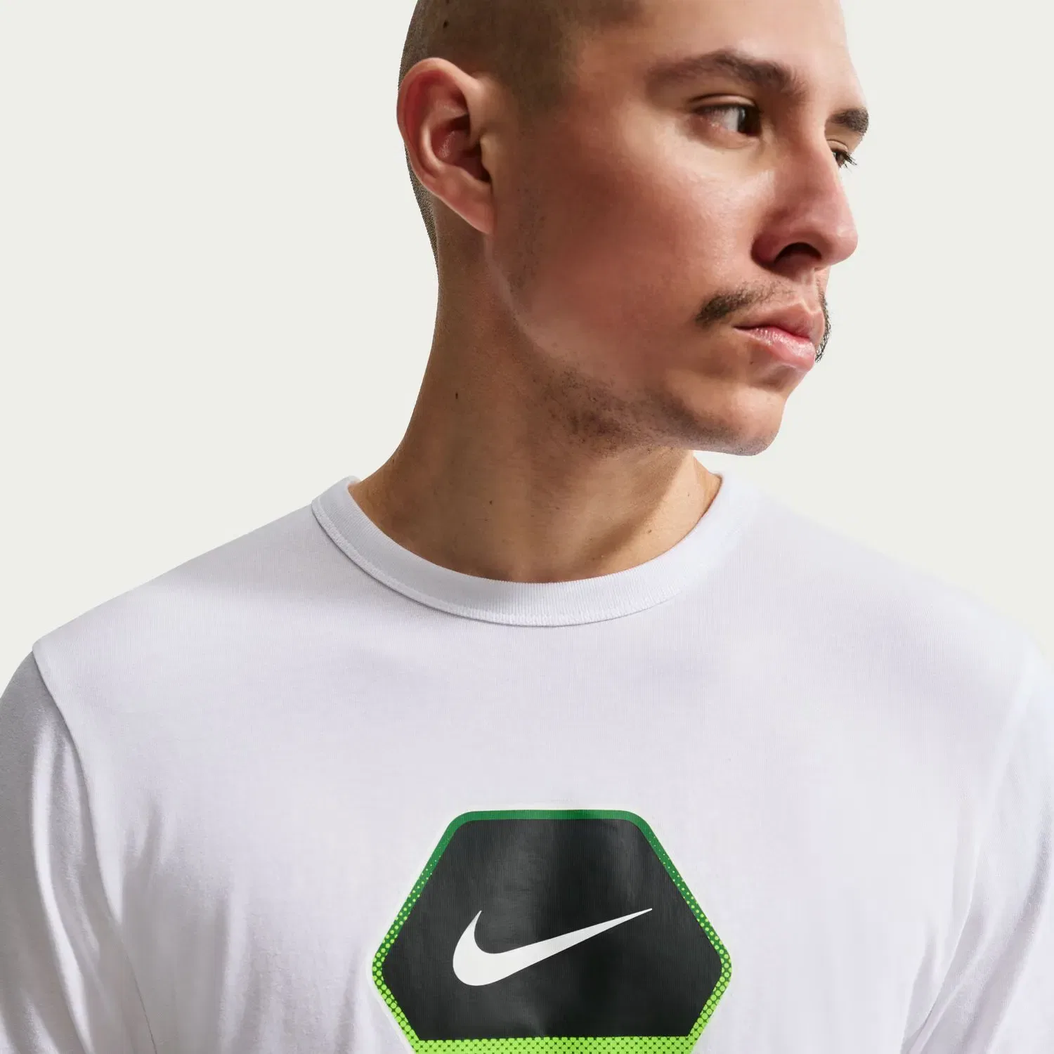 Мужская футболка хлопковая Sportswear Nike, Blanco — фото 3