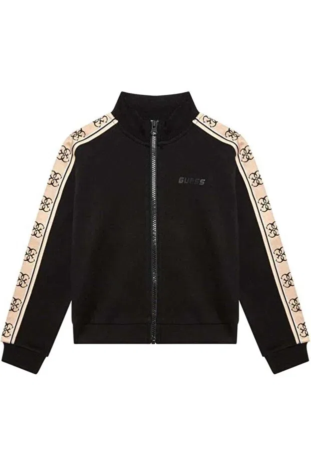 Детская для девочек свитшот с длинным рукавом Guess, Jblk