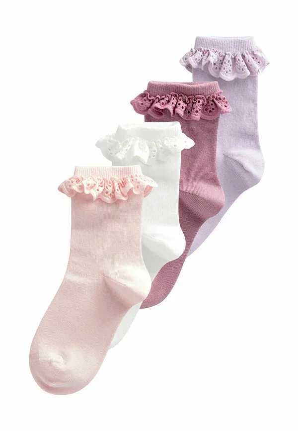Носки 4 пары, хлопок, Rich ruffle frill 4 pack Next, multi, мультиколор