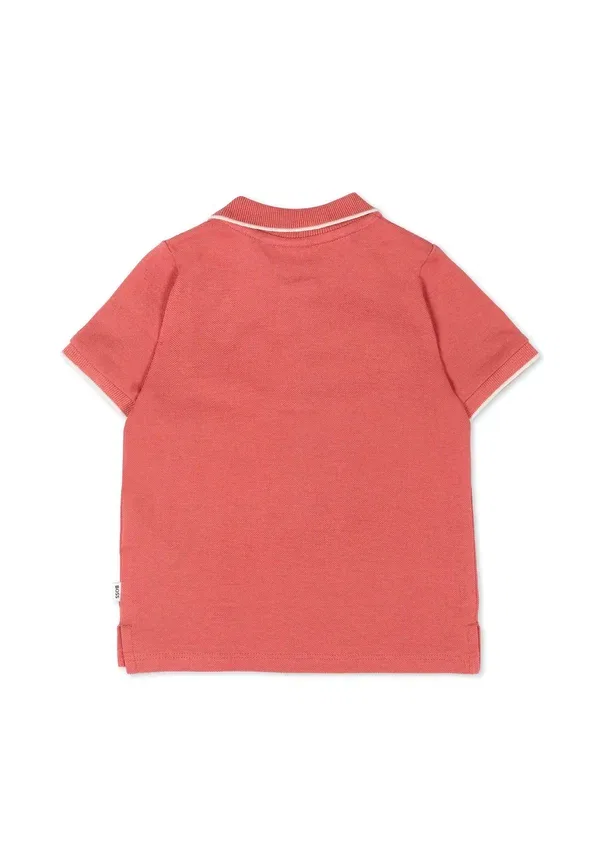 Детская рубашка поло Boss Kidswear, бордовый — фото 2