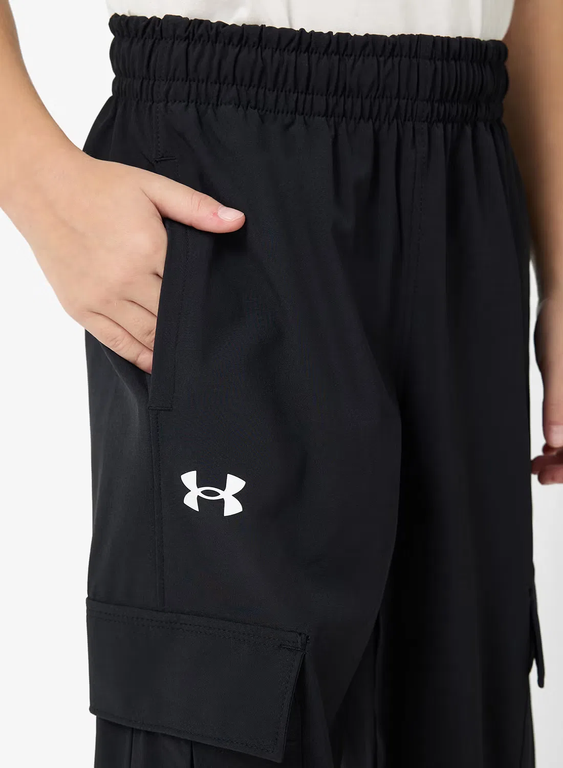 Штаны карго с карманами Youth Rival Under Armour, черный — фото 4
