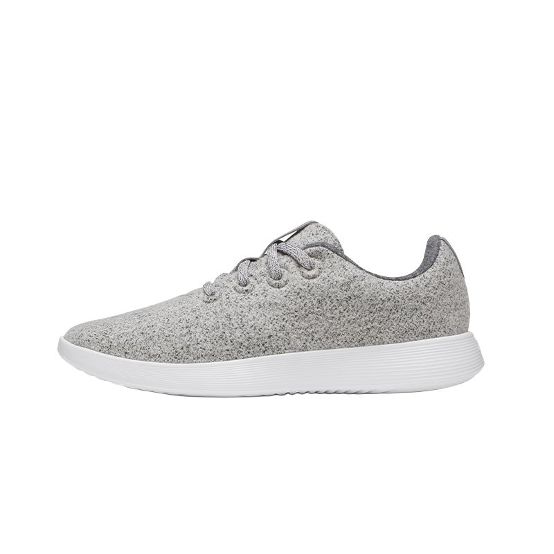 

Легкие повседневные кроссовки Wool Runner NZ с низким верхом, мужские, средне-серые Allbirds, Medium Gray (Bubble White Base)
