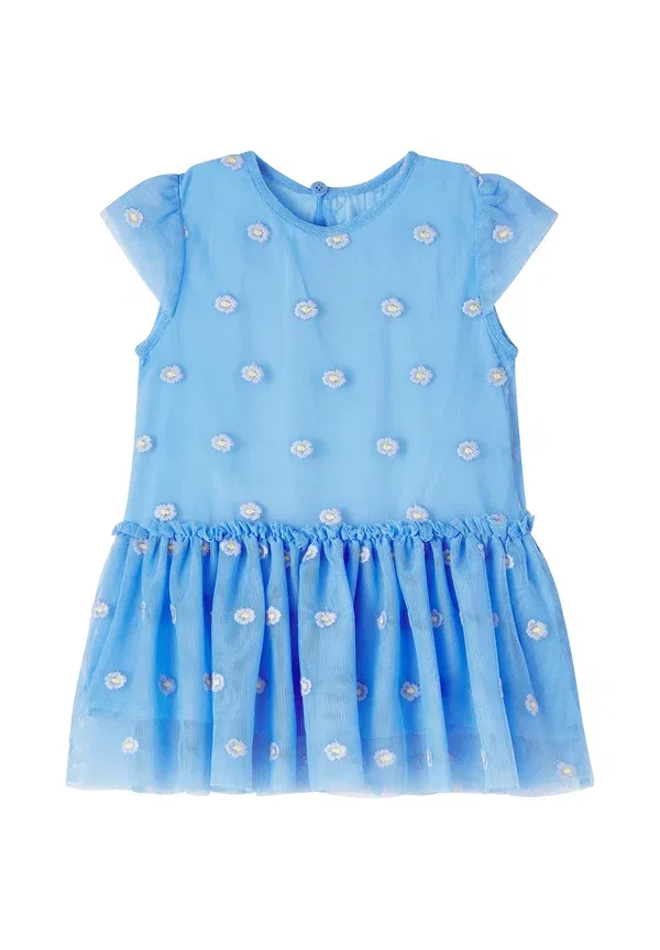 Платье с цветочным принтом Casual - day dress, Stella Mccartney Kids, light blue, светло-голубой