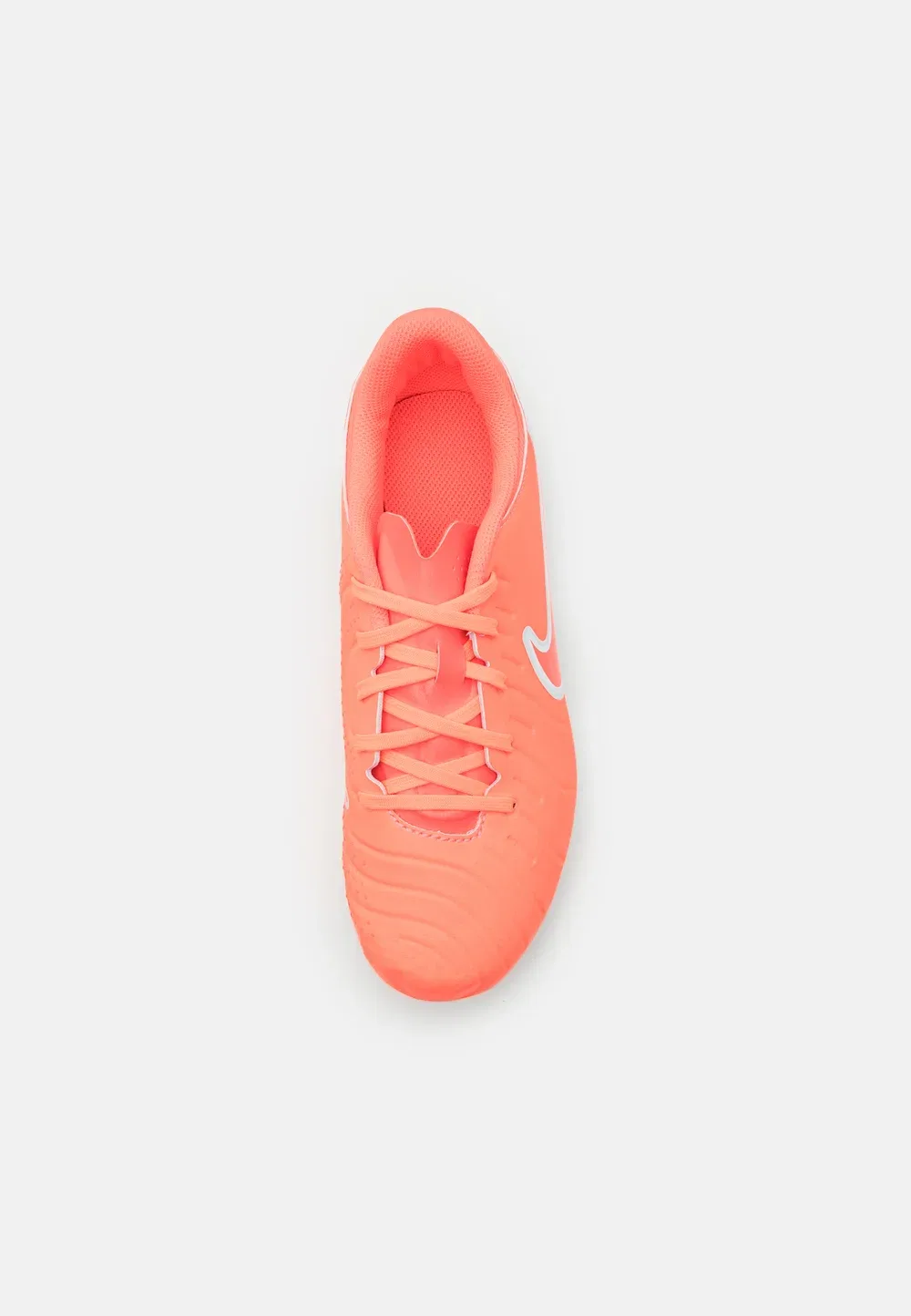Футбольные бутсы Jr Tiempo Legend 10 Club FG/MG для твердого грунта Nike Performance, Hot Lava/White — фото 4