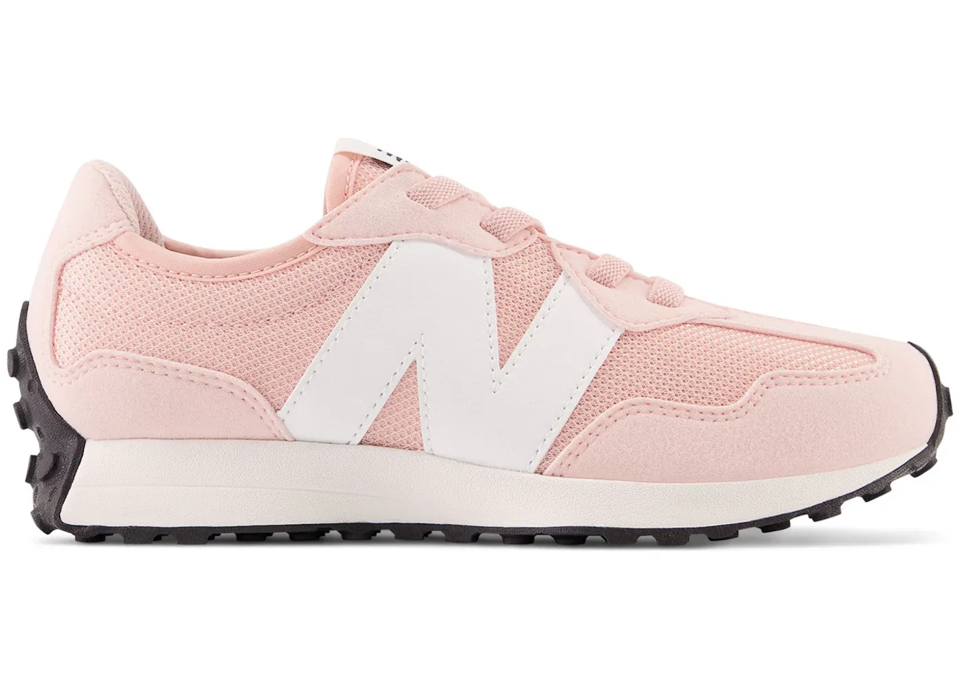Детские кроссовки Lifestyle New Balance 327 Bungee Lace, Pink Haze/Nbwhite