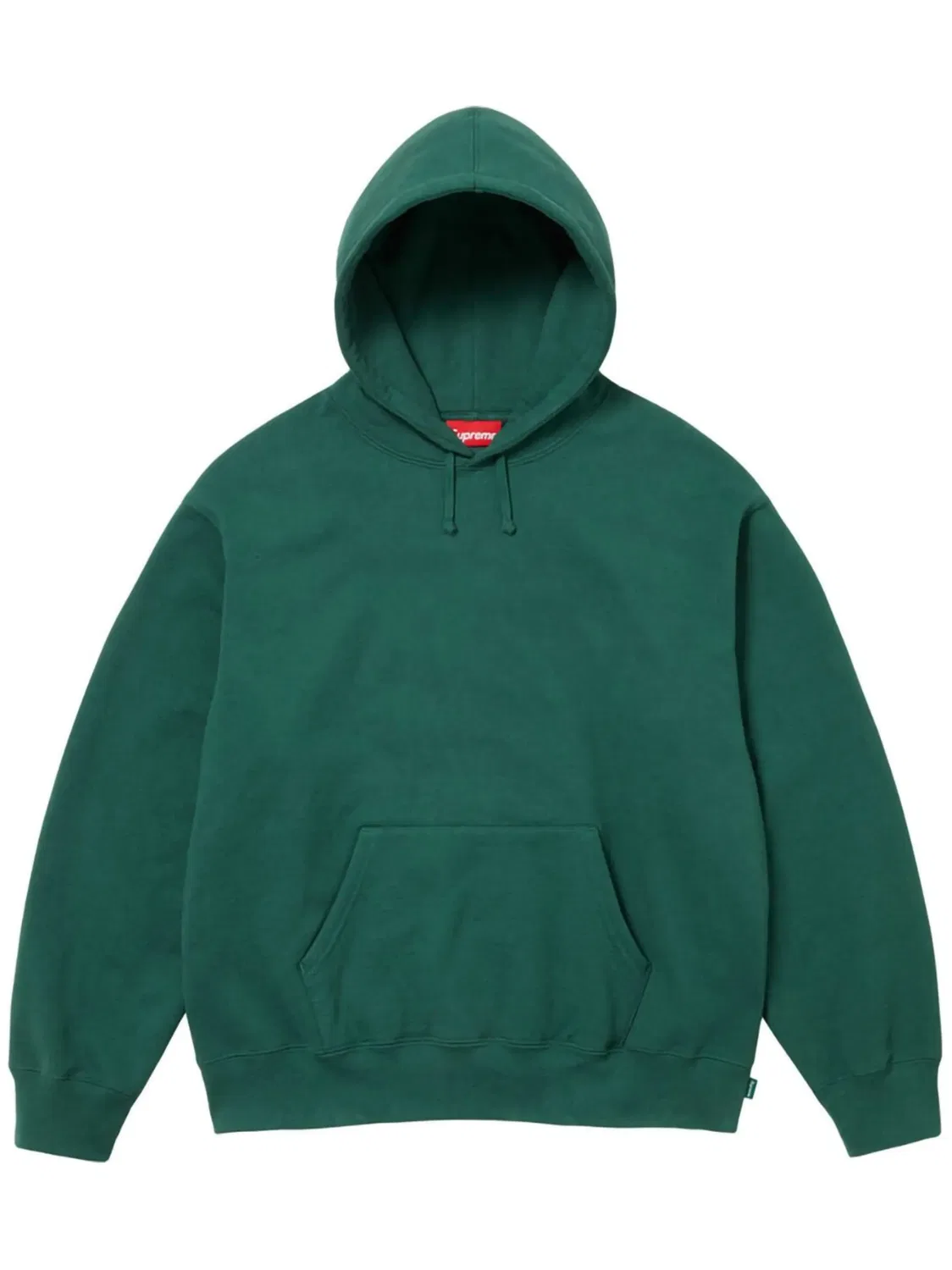 Худи с сатиновыми аппликациями Supreme, зеленый