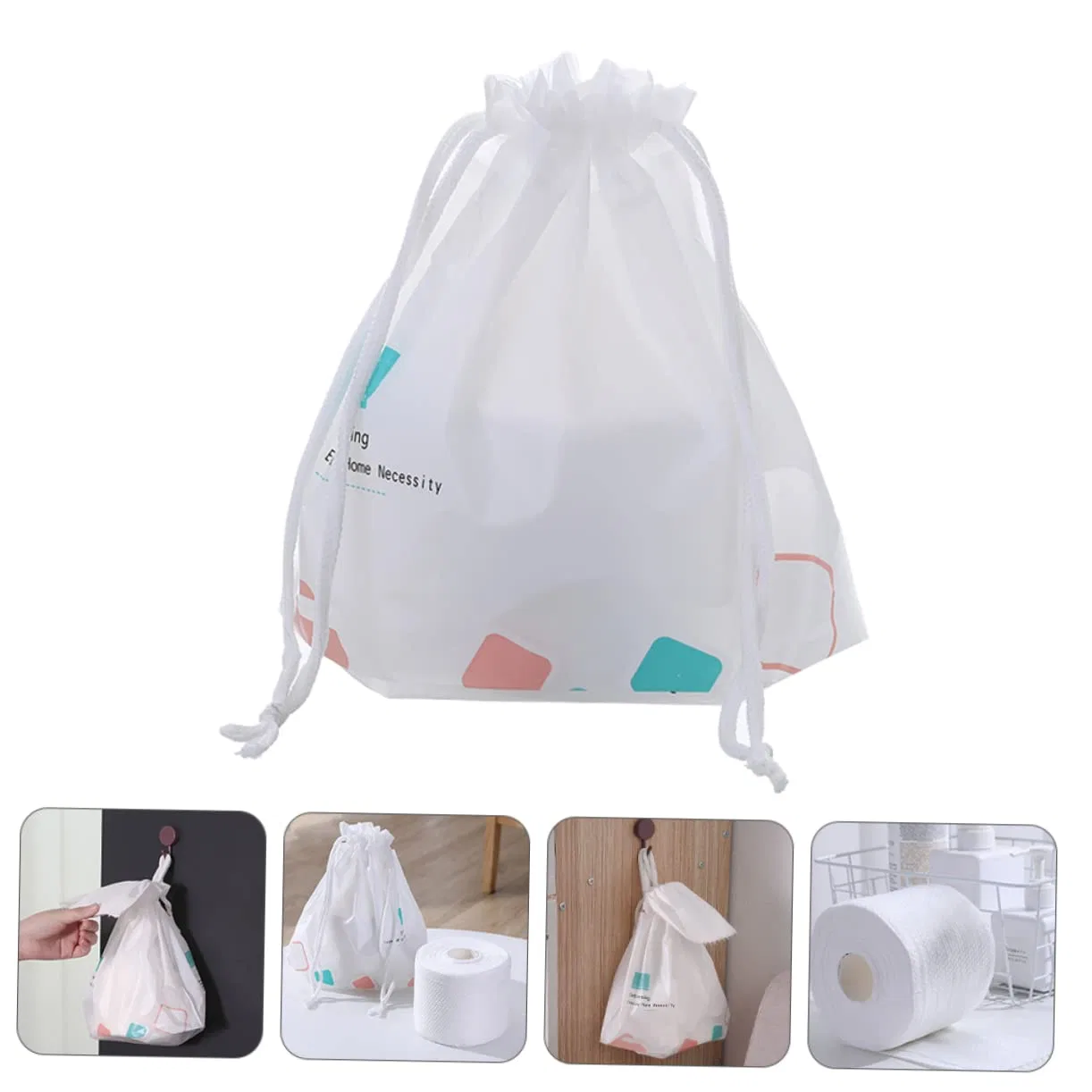 Одноразовые полотенца для лица из хлопка, PACKOVE, 2 шт, Белый — фото 2