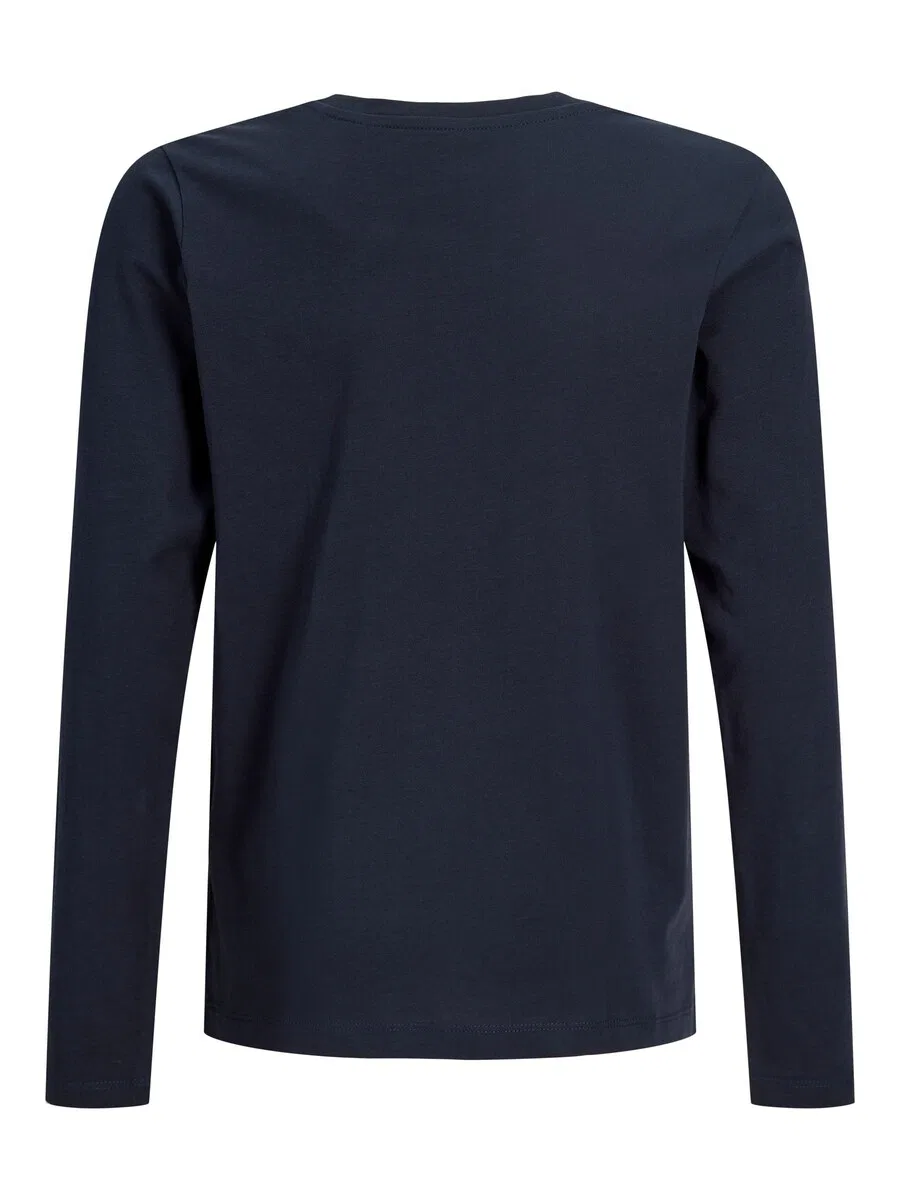 Детская рубашка, темно-синего цвета Jack & Jones Junior — фото 2