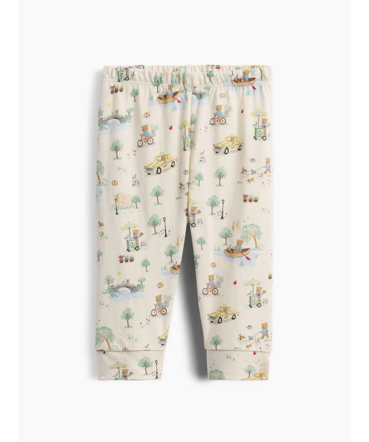Детские штаны из органического хлопка с принтом Brannan Bear Toile GAP, Brown