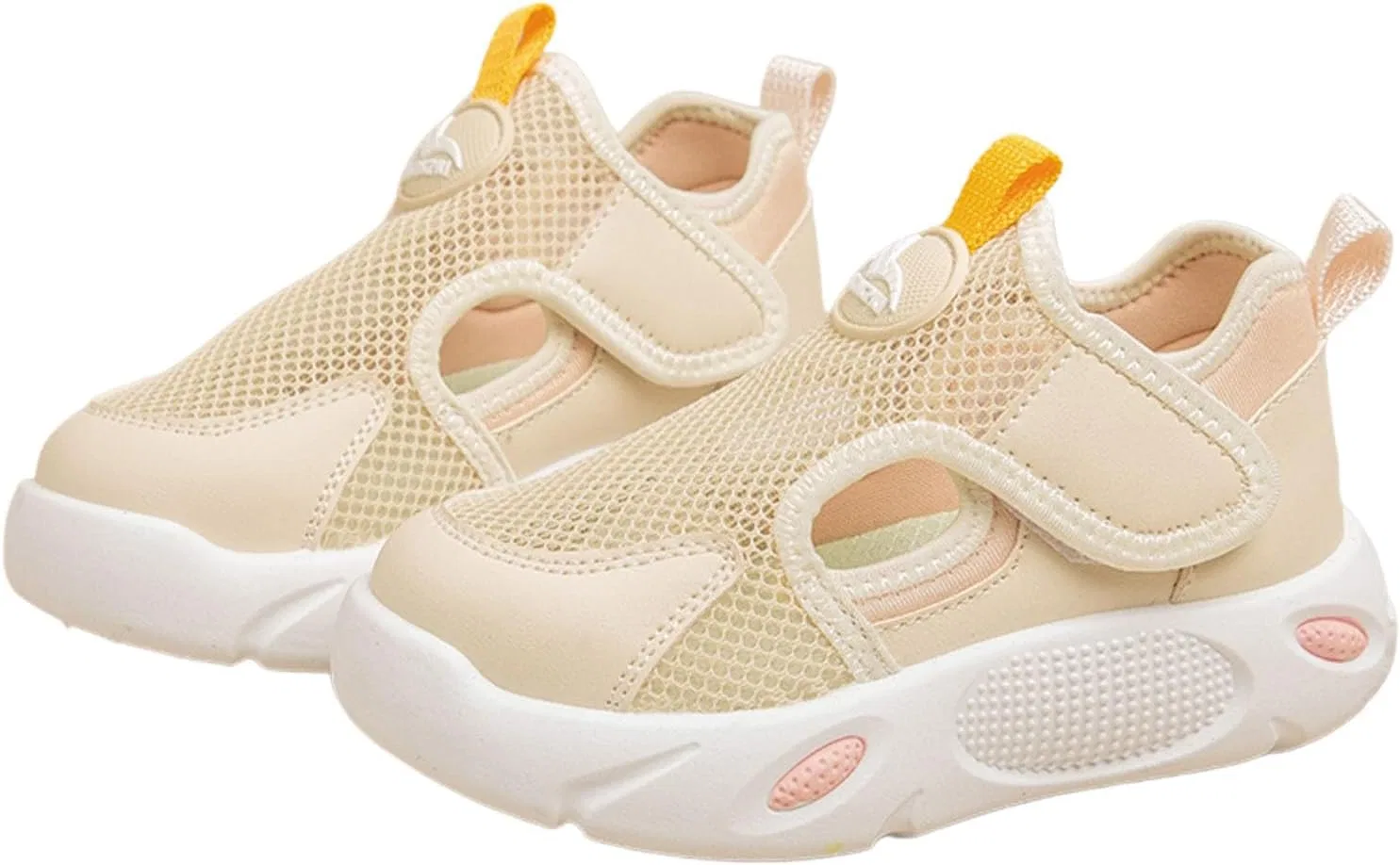 Детские кроссовки для девочек из дышащей сетки, Beige