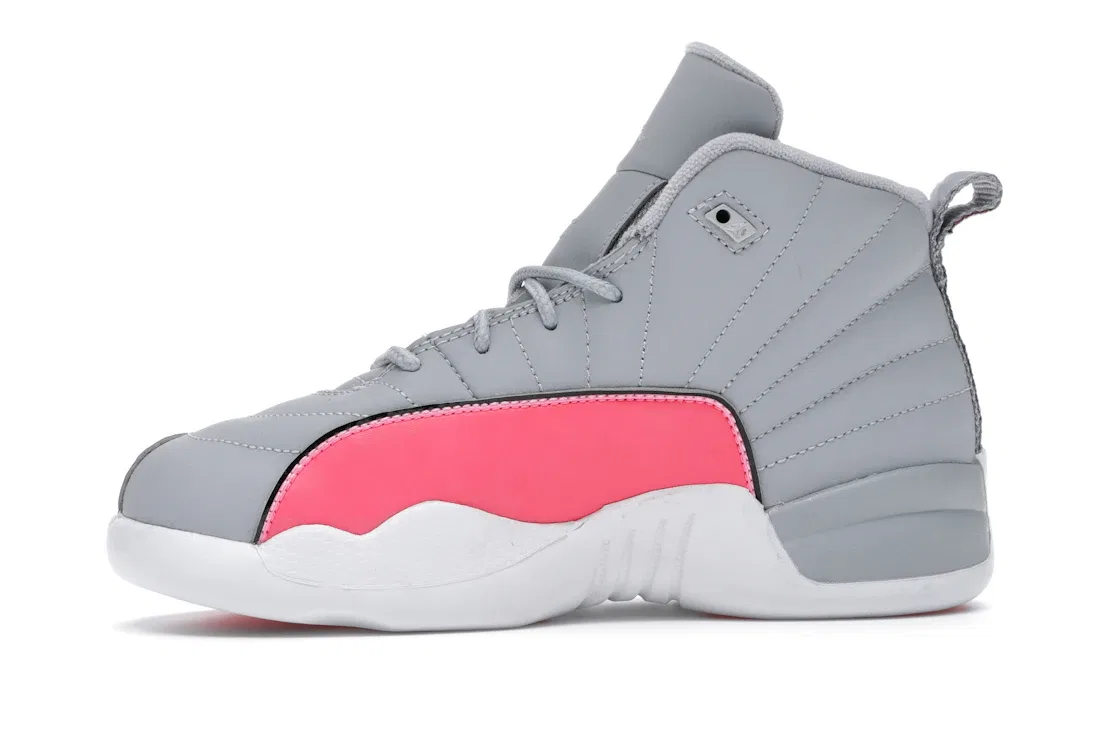 Детские кроссовки Lifestyle Jordan 12 Retro Jordan, Wolf Grey/Racer Pink-Black — фото 3