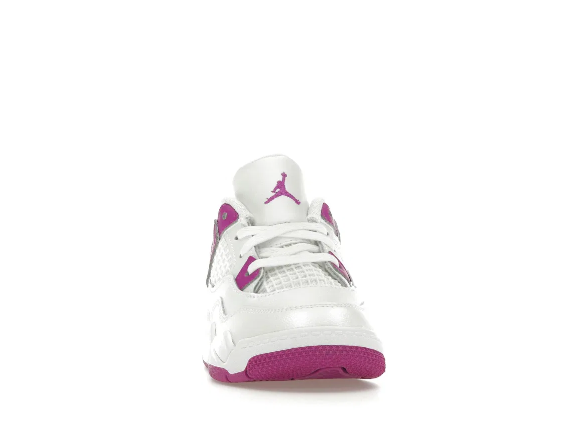 Детские кроссовки Lifestyle с принтом Jordan 4 Retro Jordan, White/Hyper Violet — фото 2
