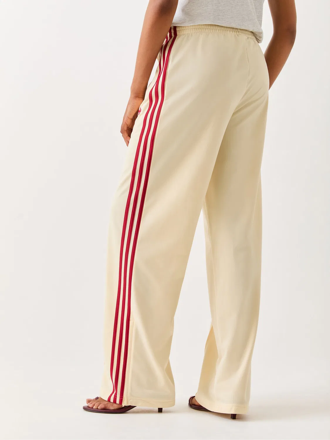 Брюки широкого кроя Firebird, adidas Originals, Off White — фото 3