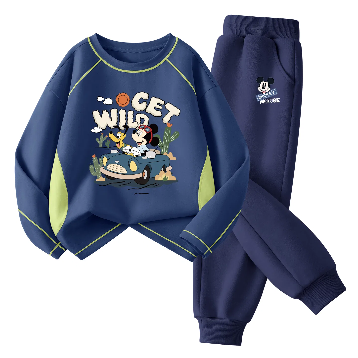 Детский комплект спортивной одежды с круглым вырезом Disney, Diqi Camp Navy Blue+Di Happy K Navy Blue