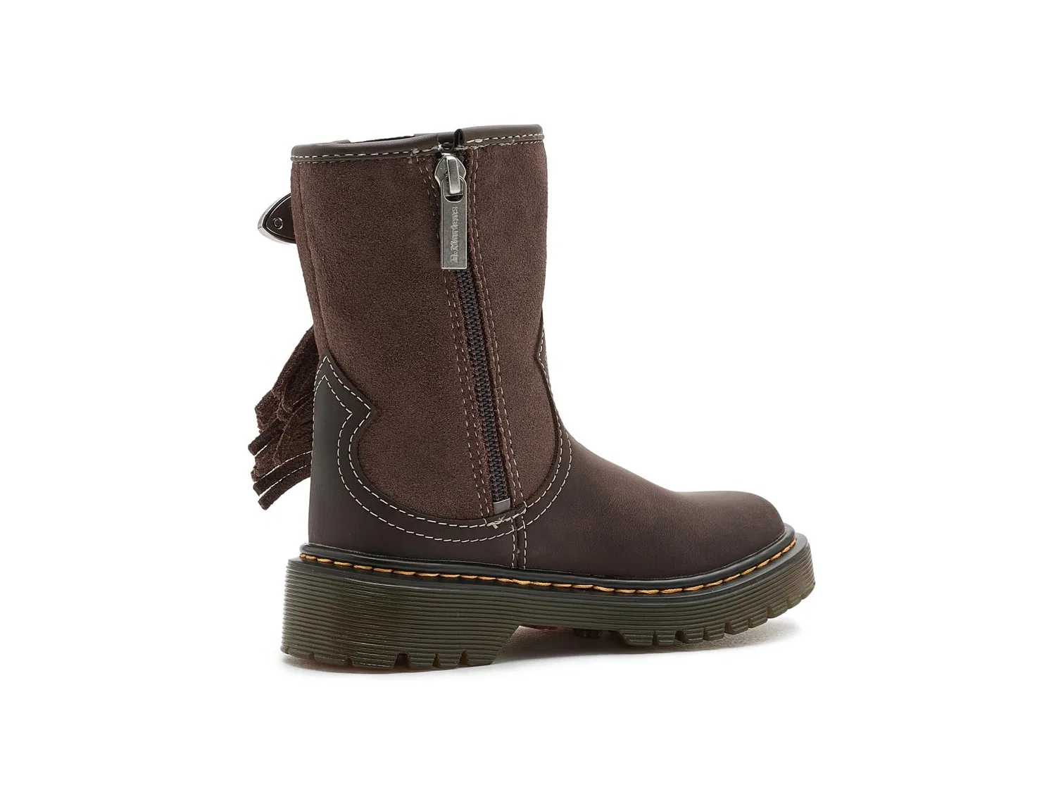 Ботинки Genaya Rodeo J (для маленьких и больших детей) Dr. Martens Kid'S Collection, Dark Brown — фото 4