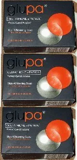 Твердое мыло Glupa Glutathione Papaya Skin Whitening, 3 шт., 195 г