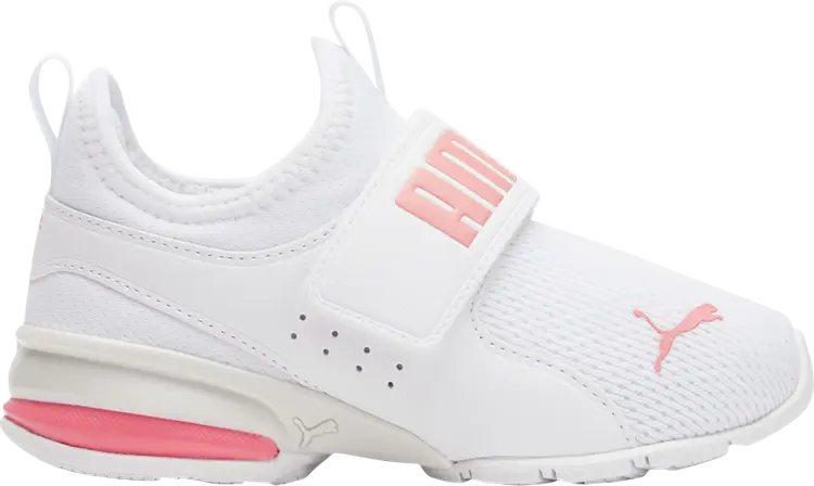 

Кроссовки Puma Axelion Slip-On Little Kid White Carnation Pink, белый