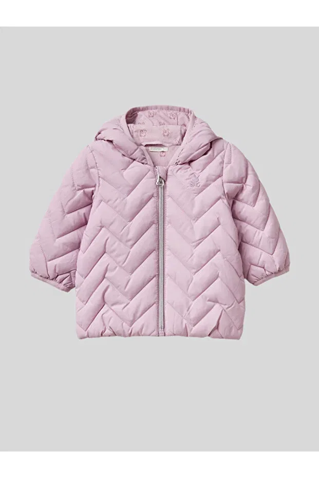 Детское пальто для девочек с коротким рукавом Benetton, Pink
