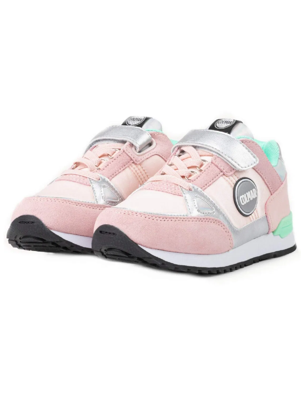 Детские кроссовки для девочек с сатиновым эффектом Supreme Colors Colmar Originals, Pink — фото 2
