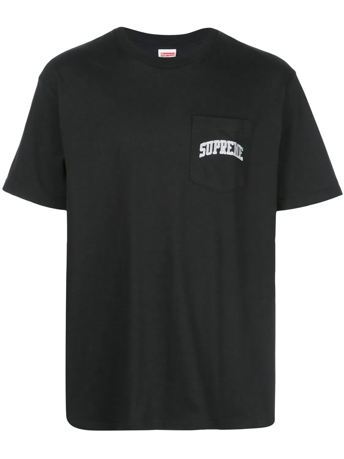 Supreme Футболка с карманом, черная