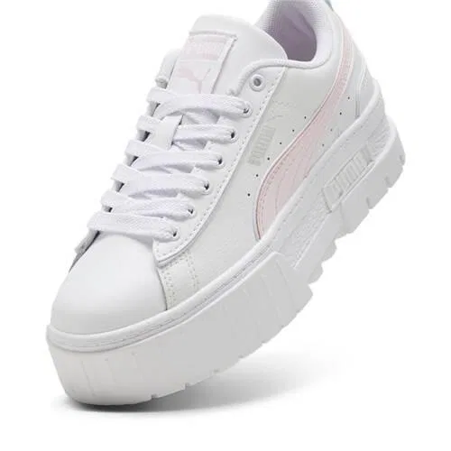 Детские кожаные кроссовки Mayze Lth Puma, Weiss — фото 4