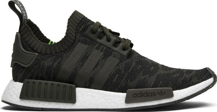 

Кроссовки Adidas NMD_R1 Primeknit 'Night Cargo', зеленый