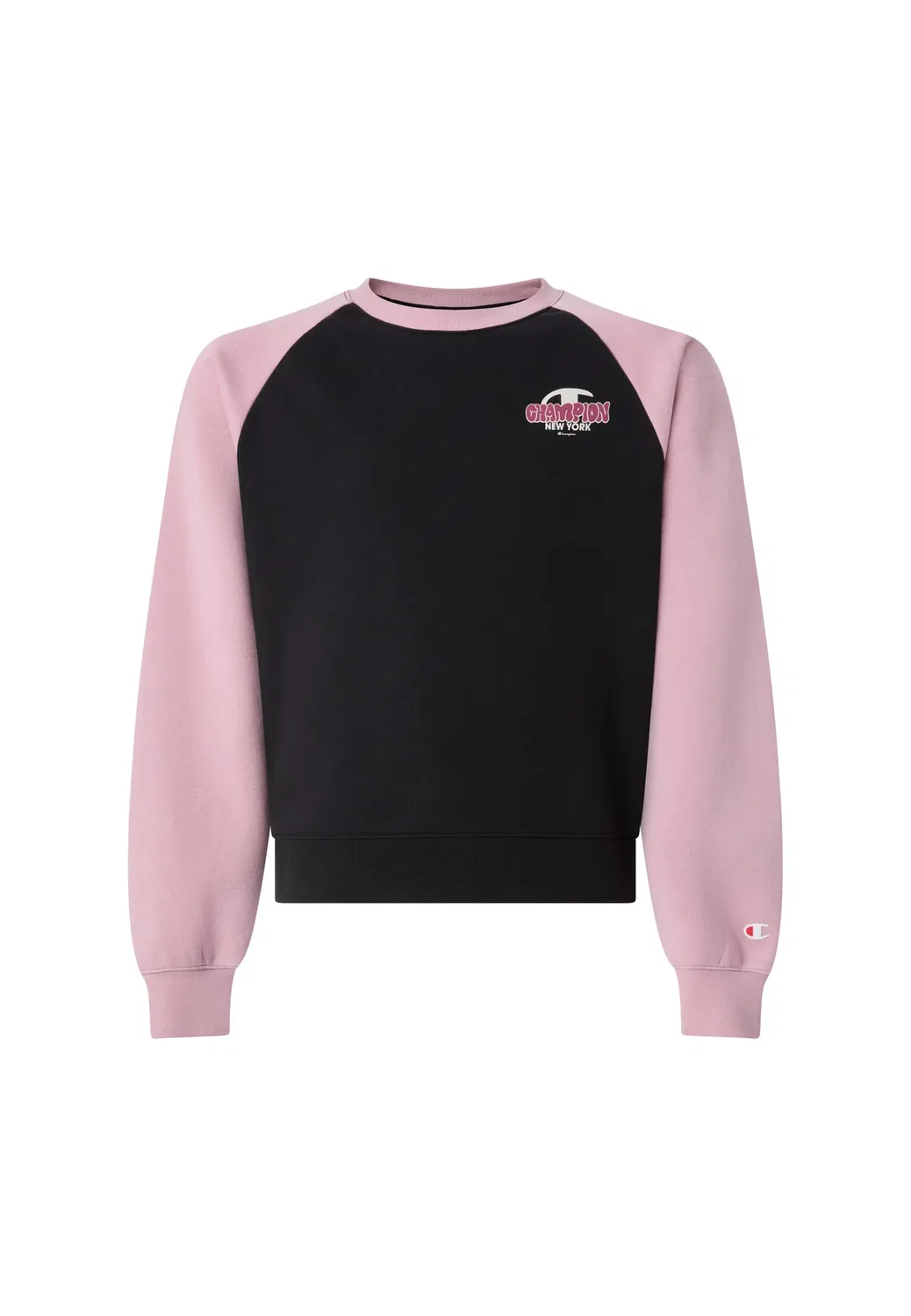 Толстовка с круглым вырезом, стандартный крой Champion, Black — фото 4