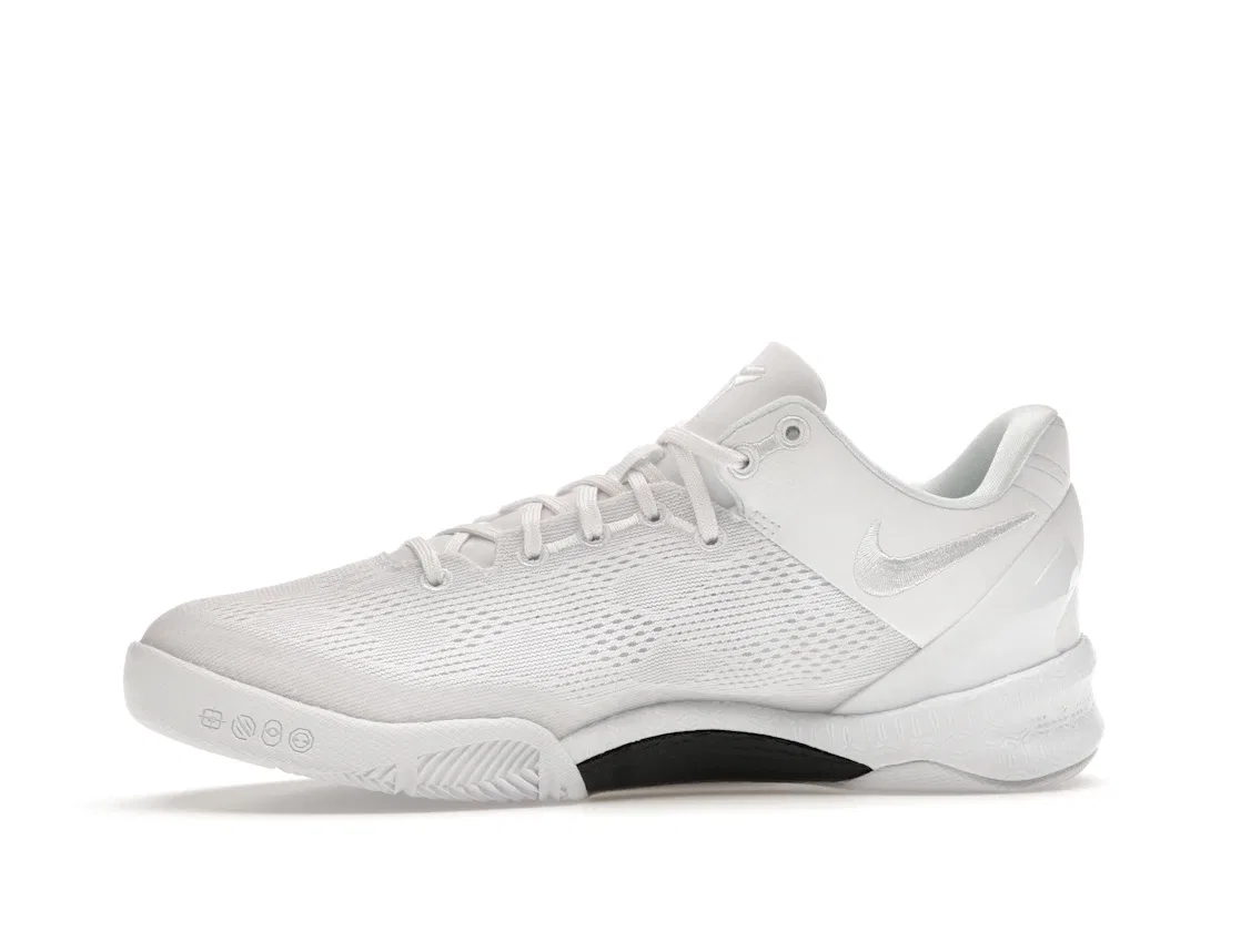 Детские кроссовки для баскетбола с низким верхом Nike Kobe 8 Protro Halo, White/White-White — фото 3