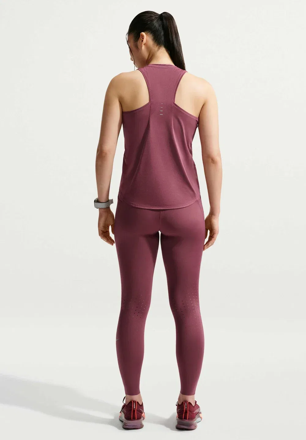W nk swift df tank stndrd - top Nike Performance, Pink Smoke/Reflective Silv — фото 3