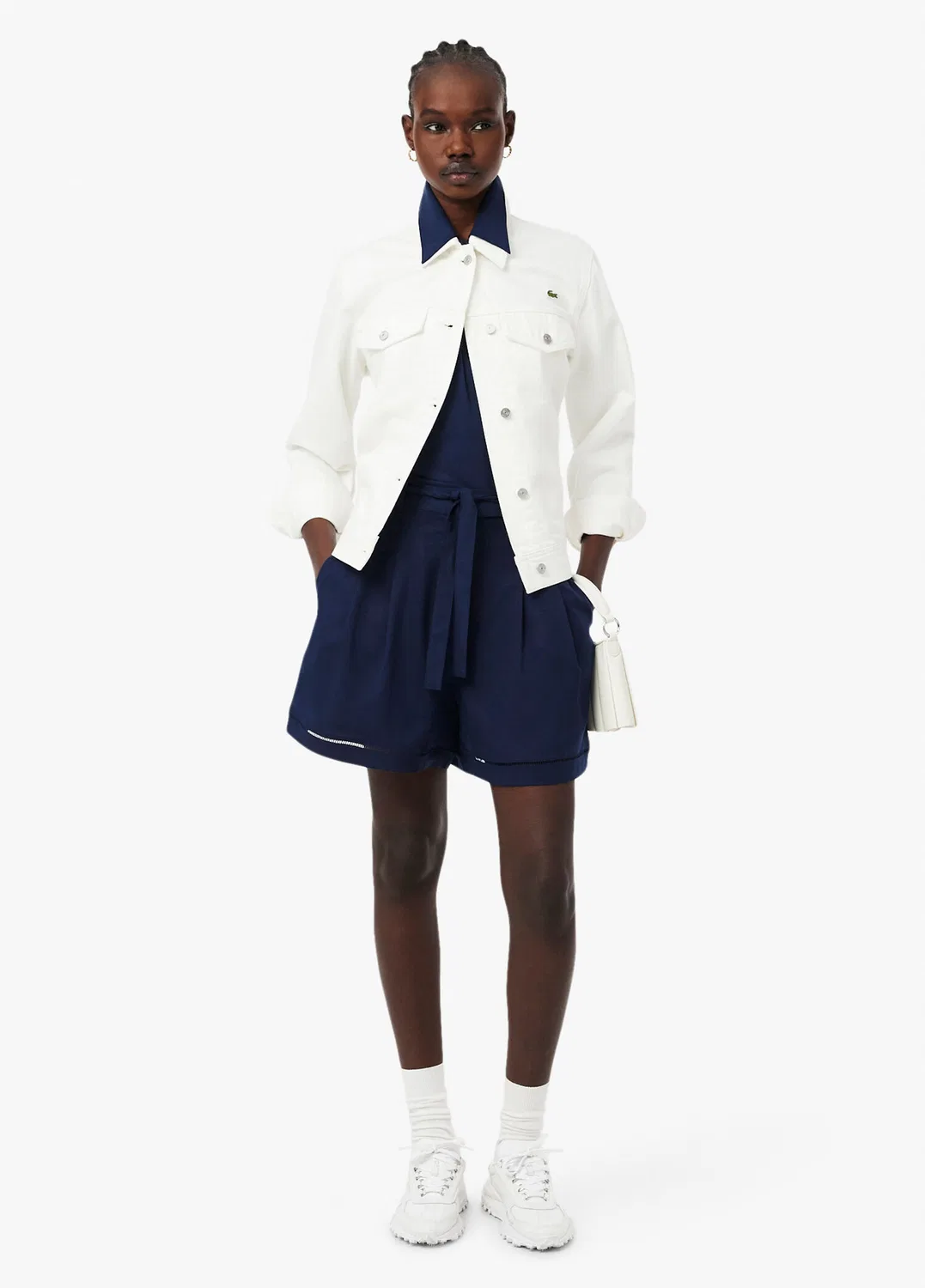 Бермуды Lacoste Oversize Fit, темно-синие — фото 4