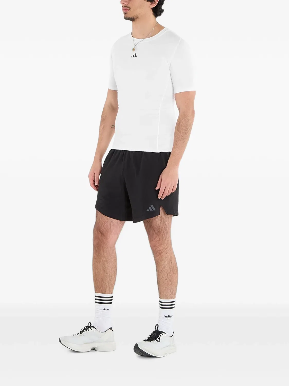 Компрессионная футболка Techfit Adidas, белый — фото 2