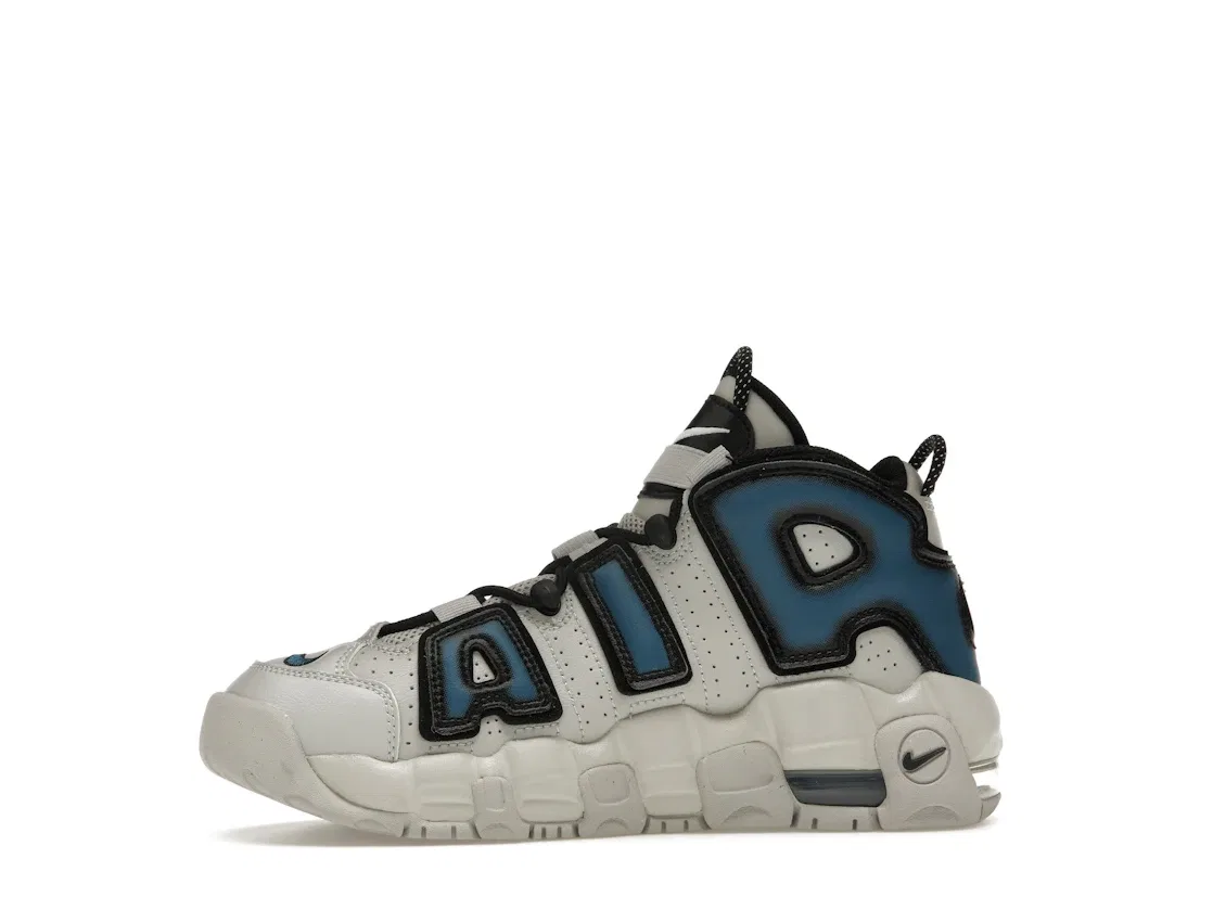 Детские кроссовки Lifestyle Nike Air More Uptempo, Pure Platinum/Burnished Teal-Industrial Blue — фото 3