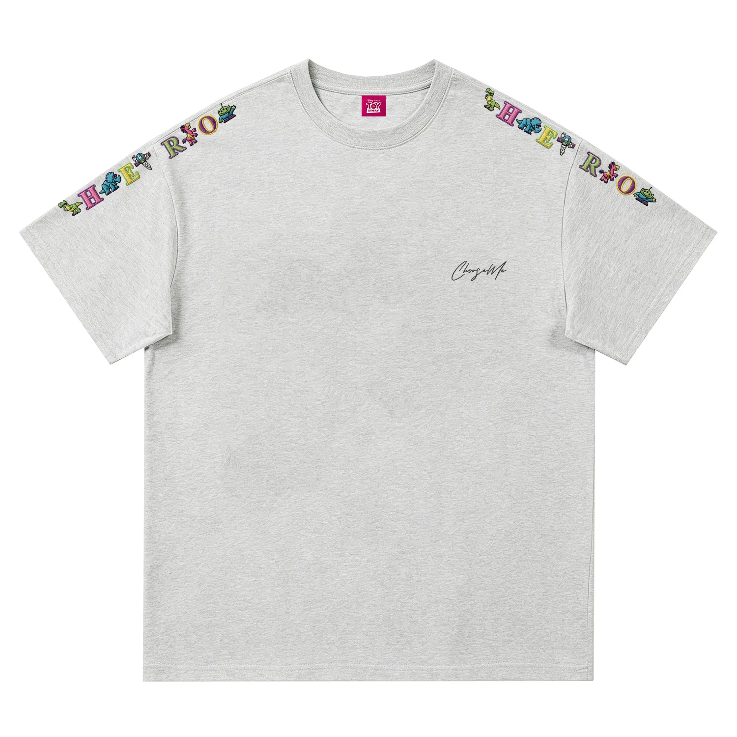 Детская футболка с принтом Disney T Shirts Unisex Crew Neck Thin Straight Fit Disney, Dark Gray — фото 4