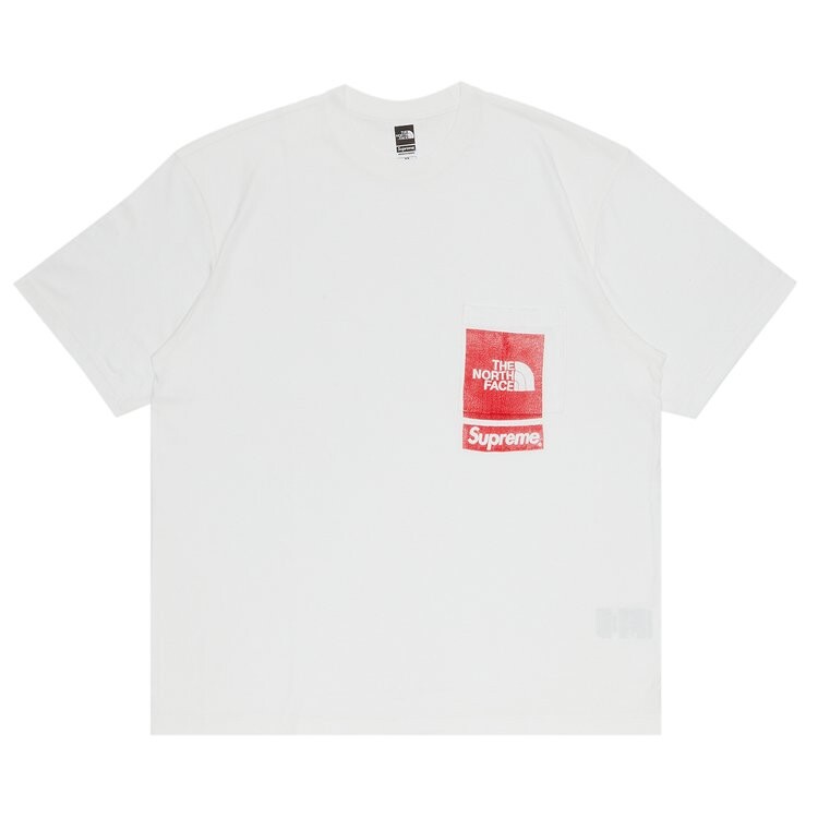 

Футболка Supreme x The North Face Printed Pocket Tee 'White', белый