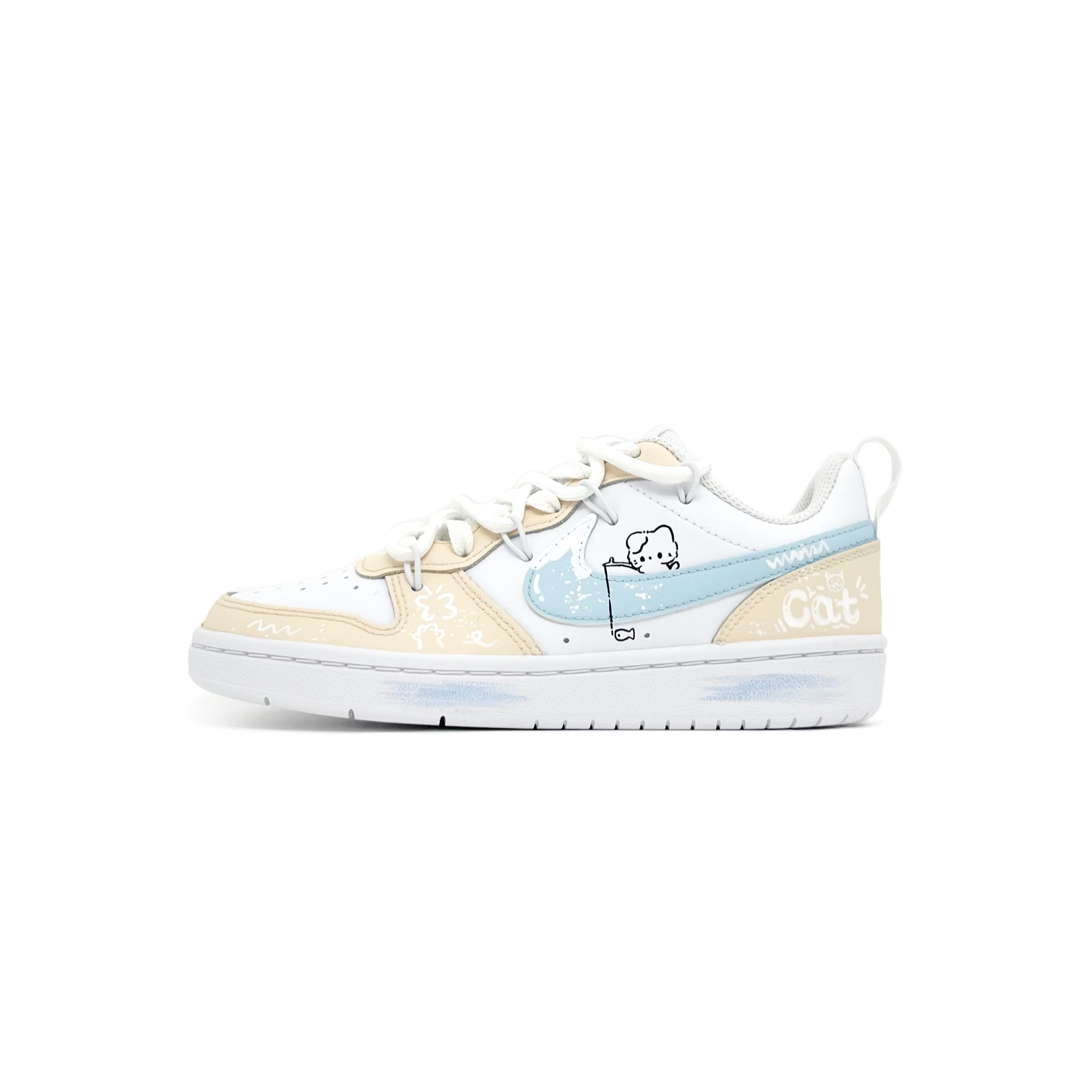 

Детские скейтерские кроссовки Court Borough для младших школьников Nike, светло-голубой